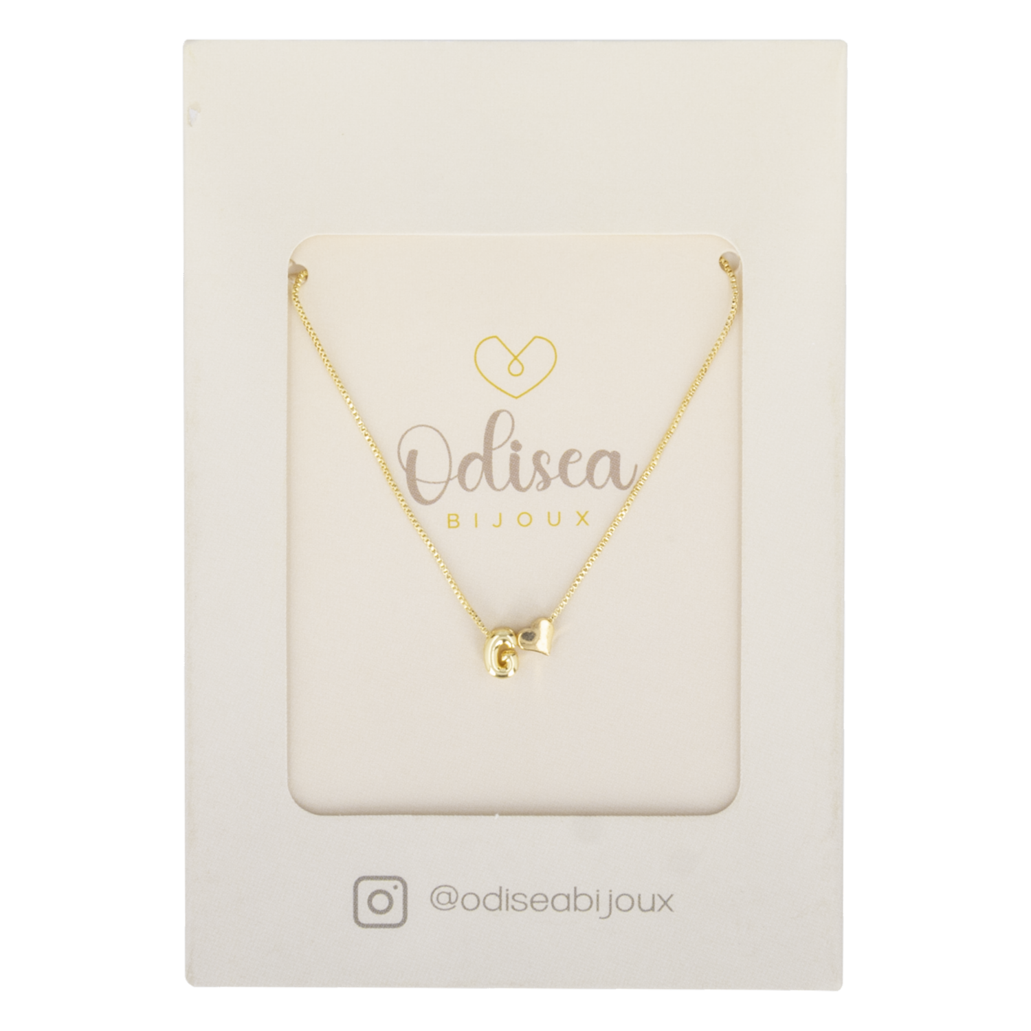 Cadena Diseño Corazón G ODISEA BIJOUX Unidad