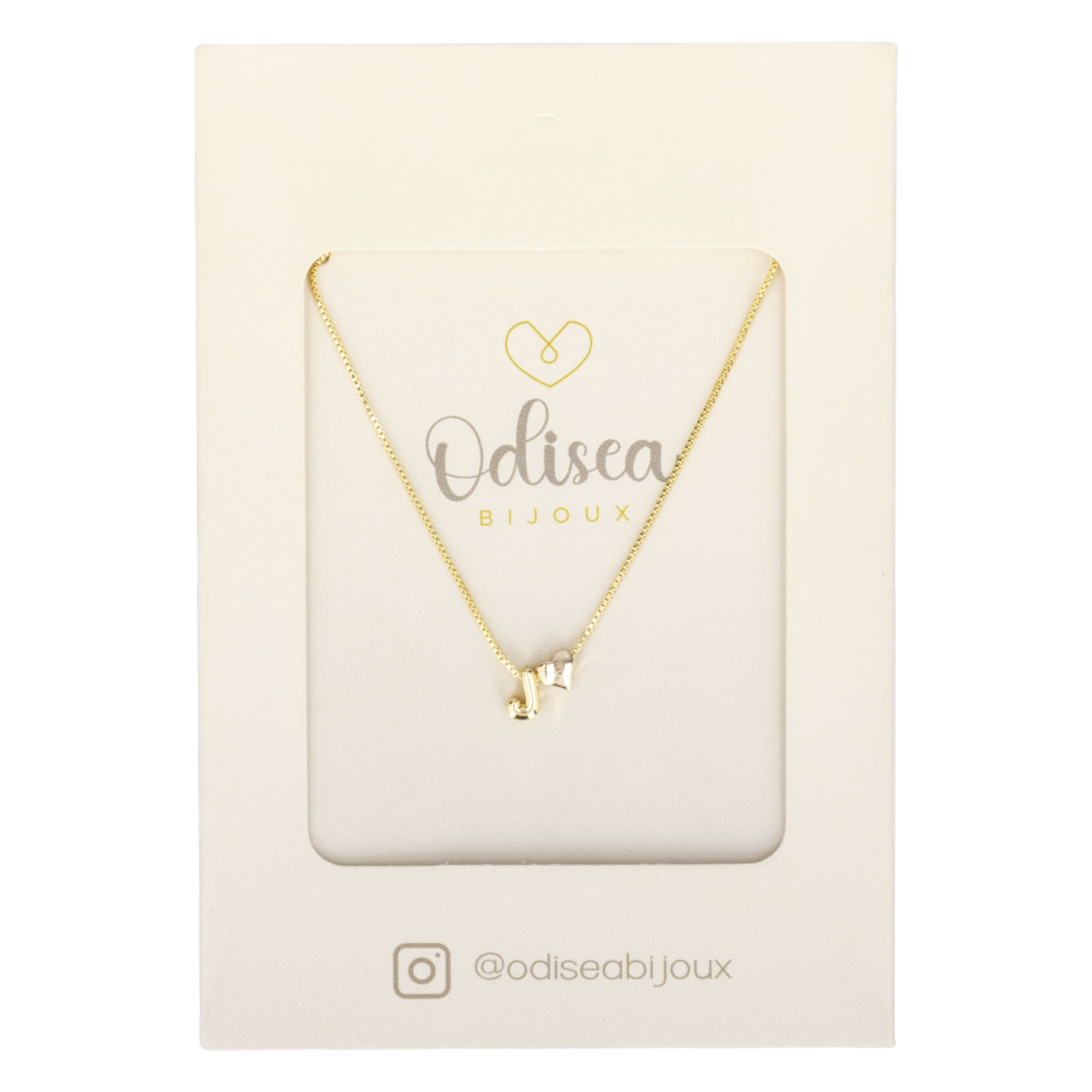 Cadena Diseño Corazón J ODISEA BIJOUX Unidad