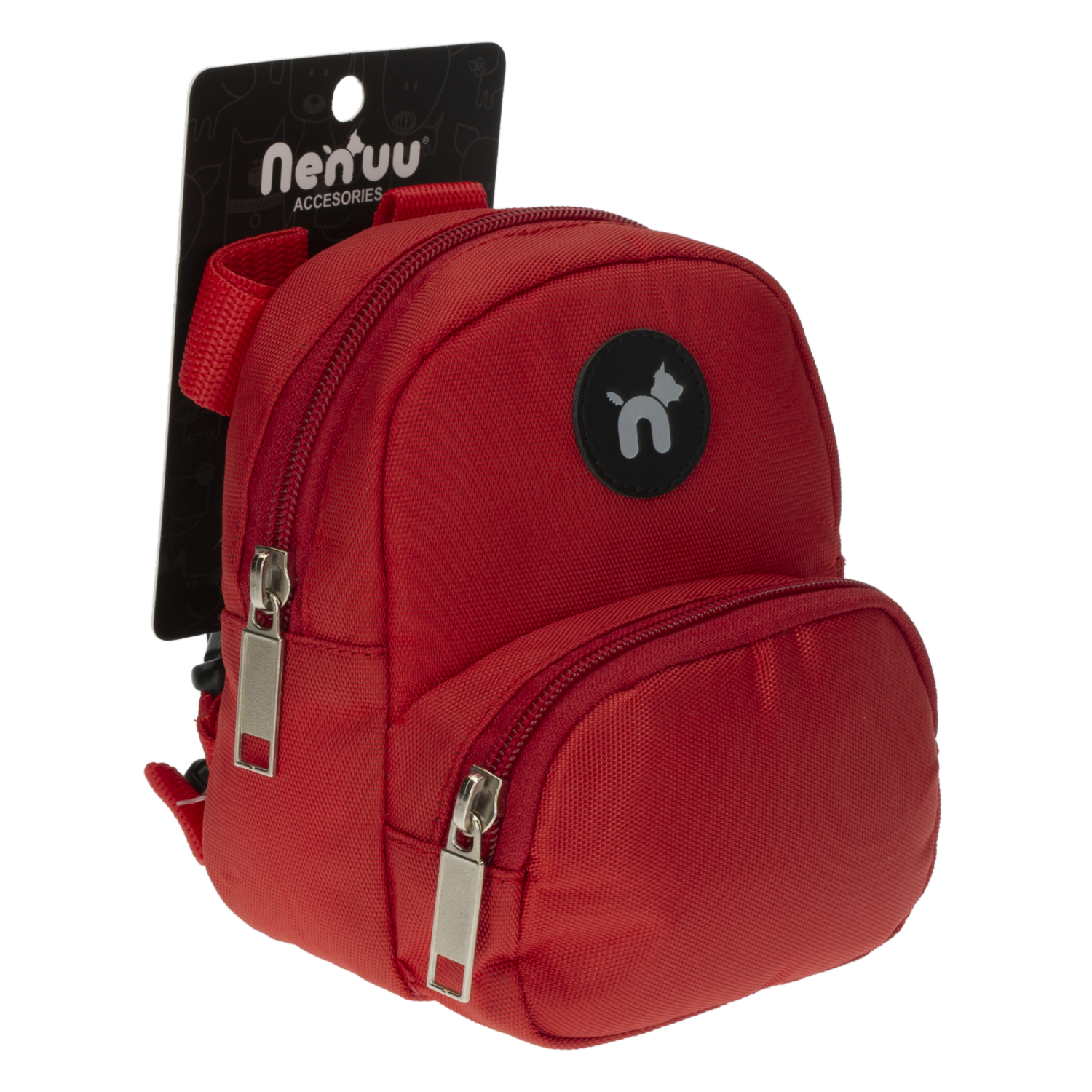 Arnés De Perro Con Mochila Rojo Esenciales NENUU Talla Pequeño
