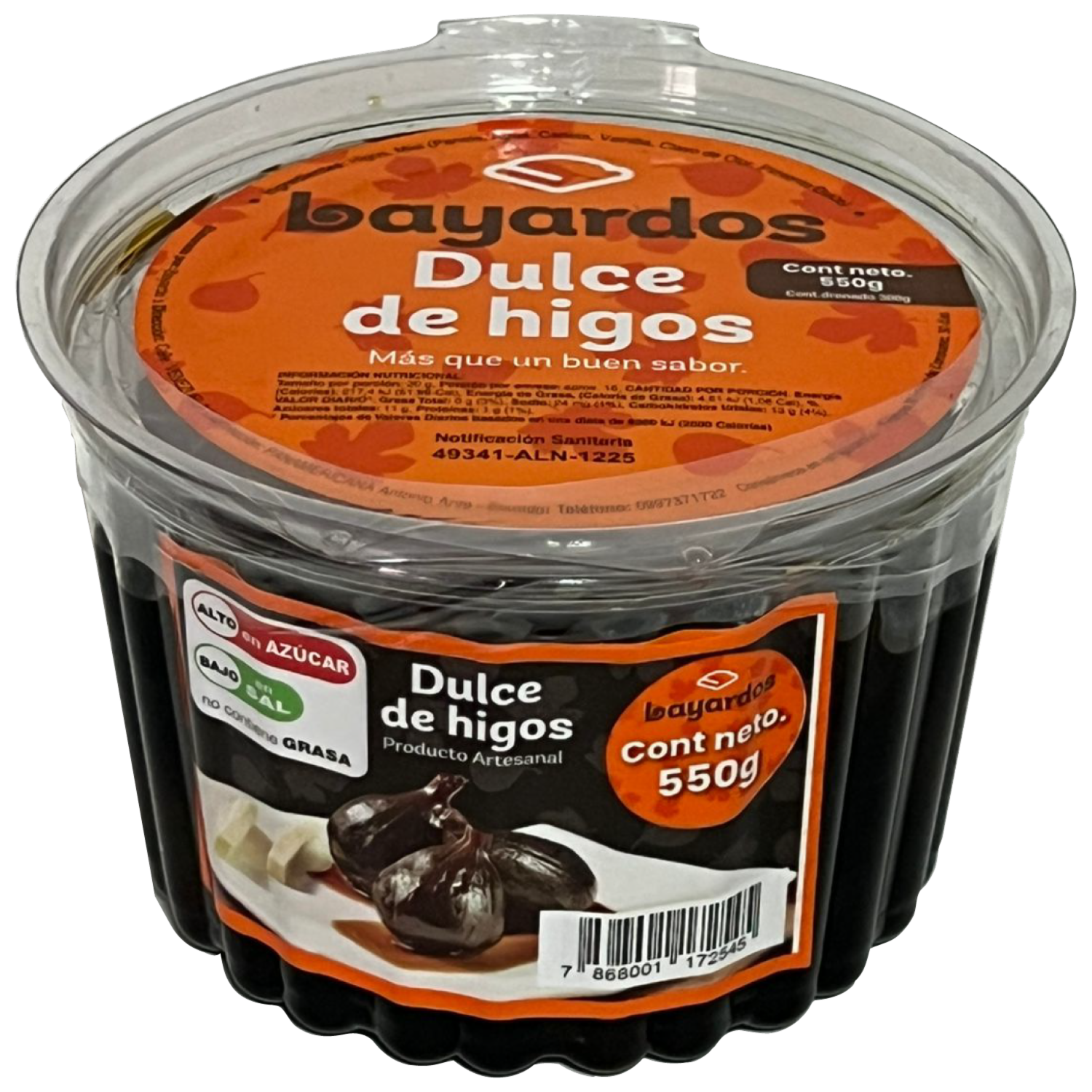 Dulce de Higos Genuinamente Artesanales BAYARDOS 550 G