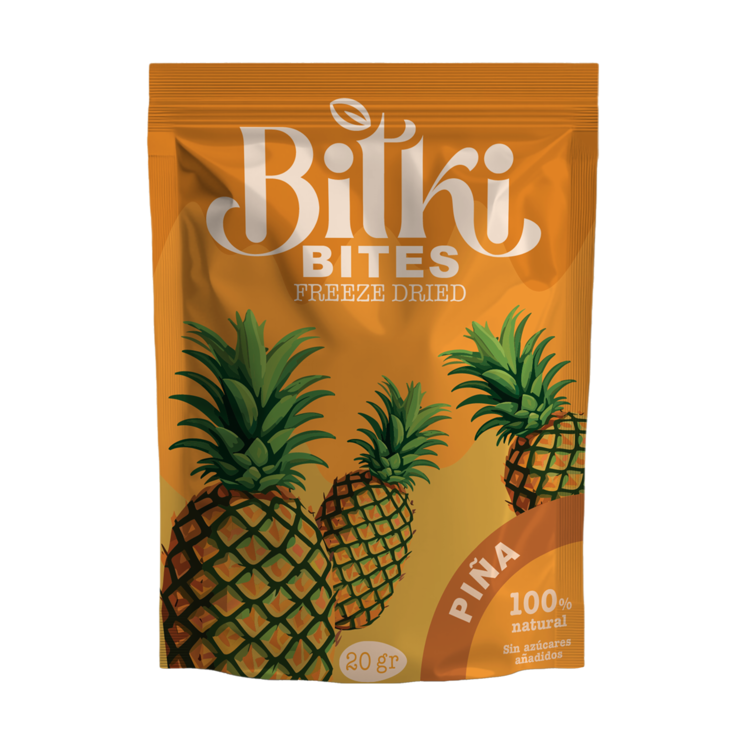 Bites De Piña Liofilizada Sin Azúcar Añadidos BITKI 20 G