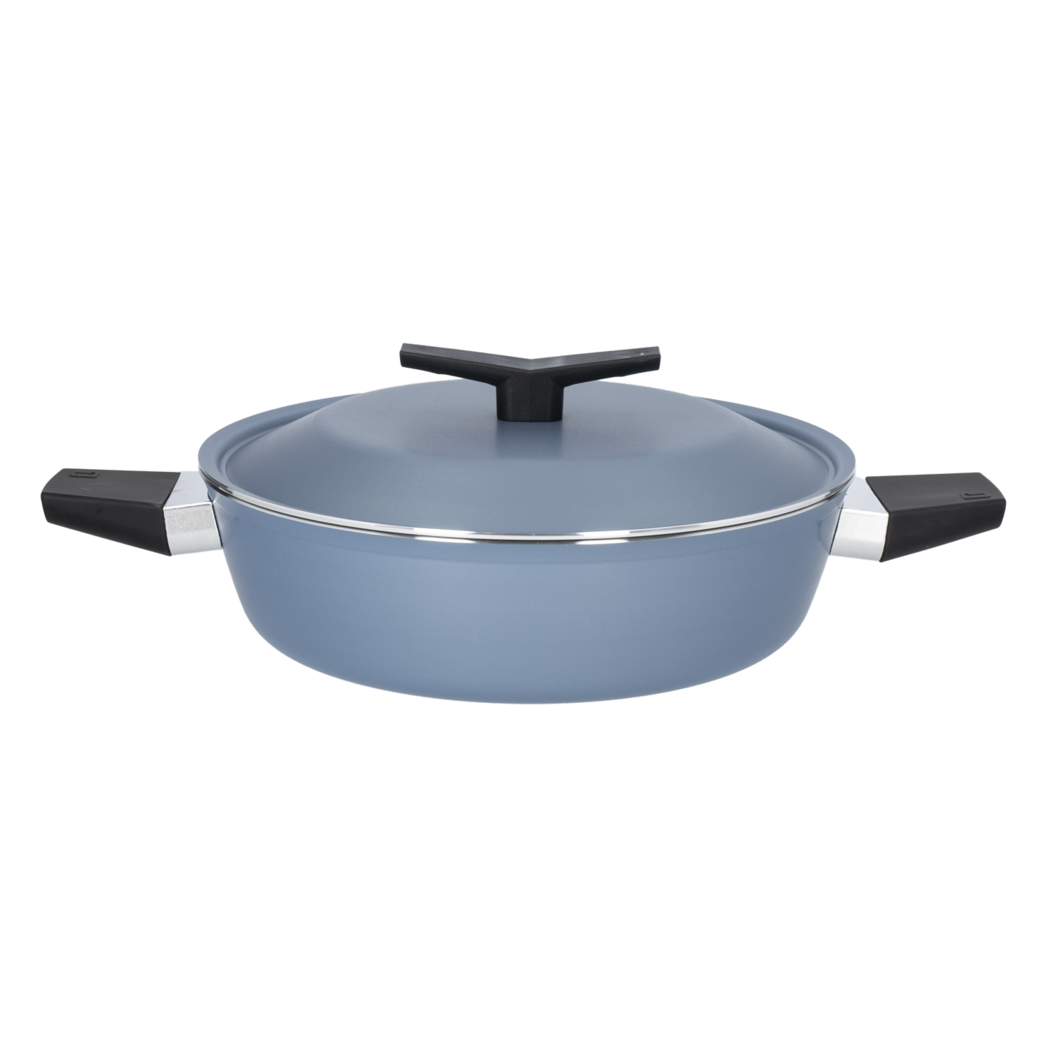 Arrocera De Inducción Con Tapa Spezia Azul Ardosia TRAMONTINA 24 Cm