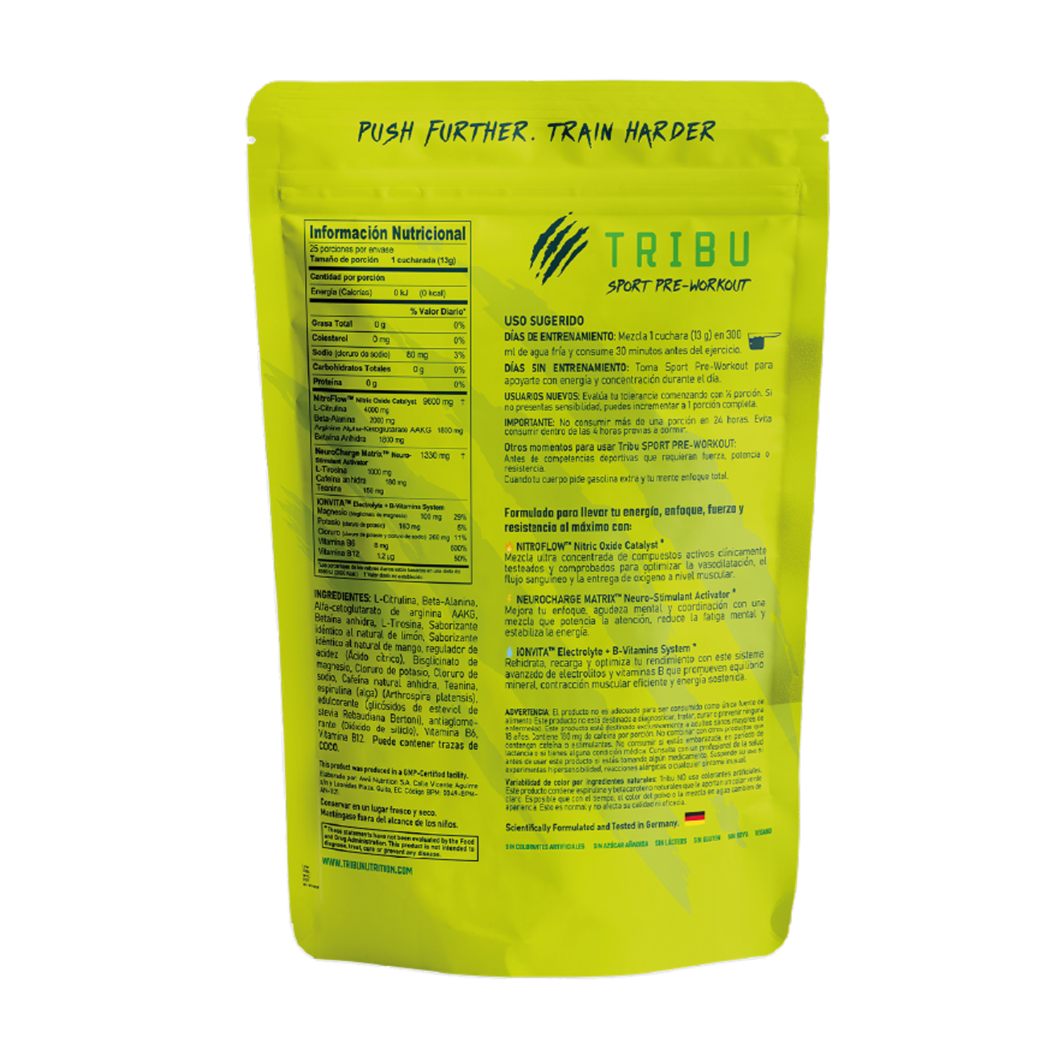 Pre Workout Sport Sabor Mango Lemonade AWA NUTRITION 325 G