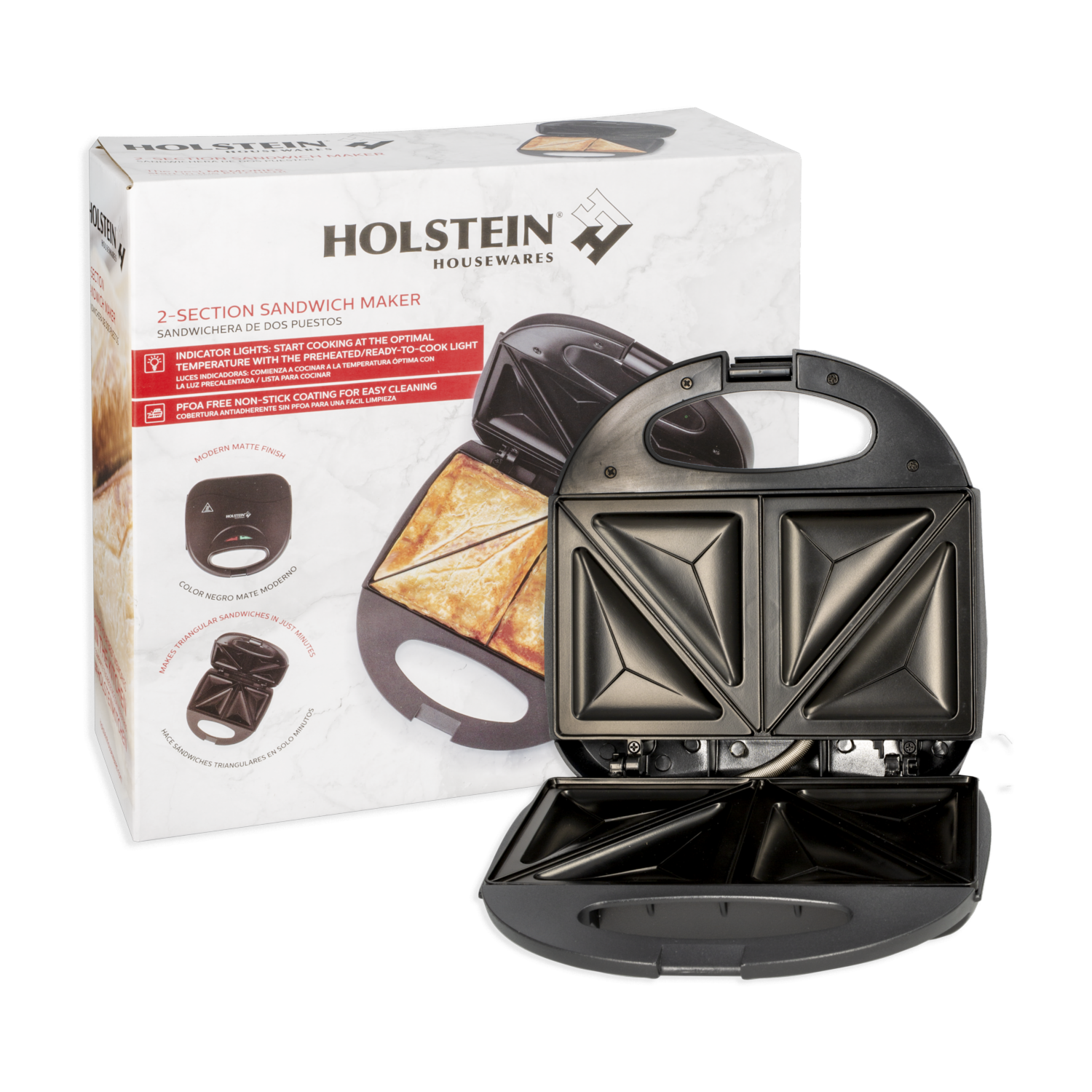 Sandwichera 2 Secciones Modelo: Hh-09176009b HOLSTEIN 110 Watts