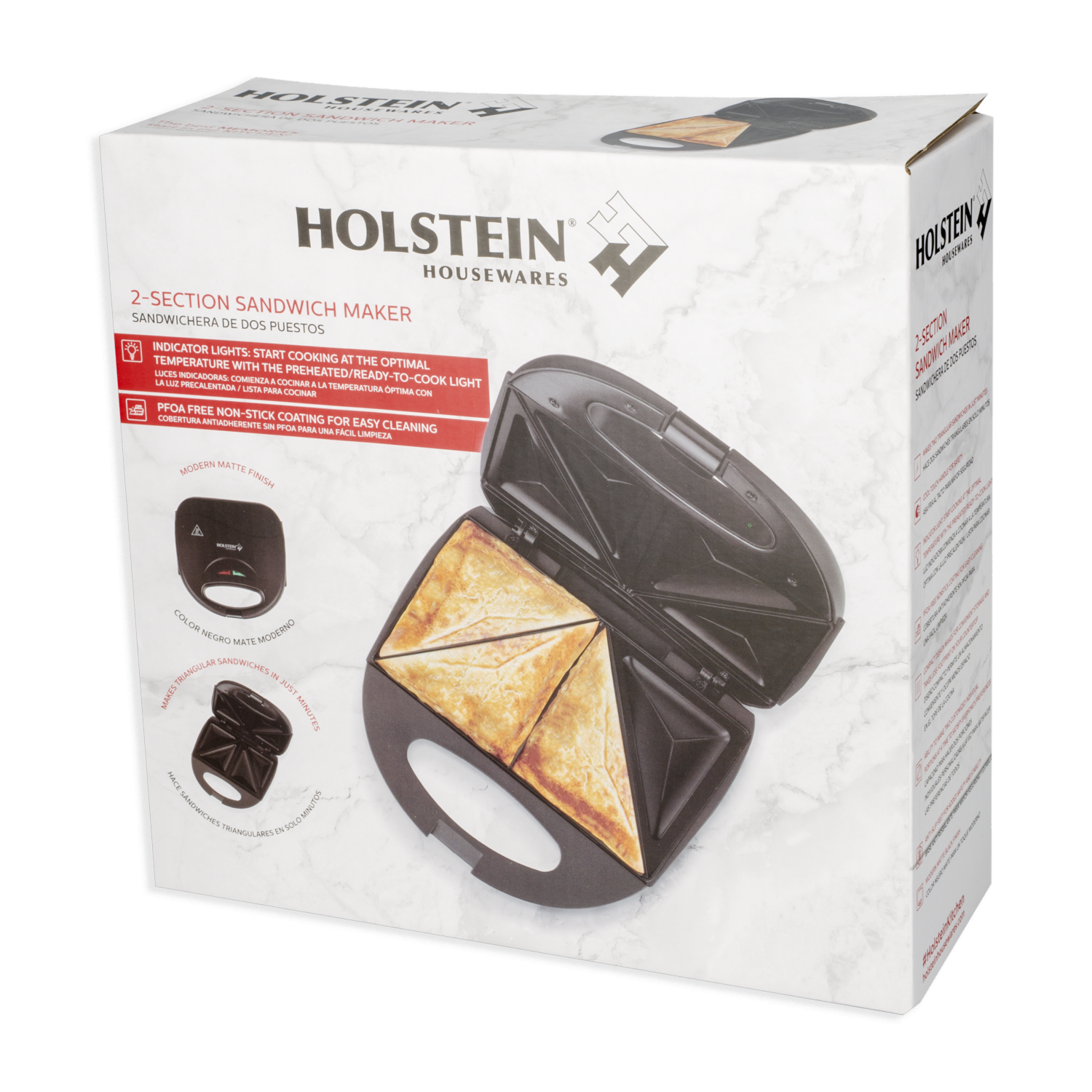 Sandwichera 2 Secciones Modelo: Hh-09176009b HOLSTEIN 110 Watts