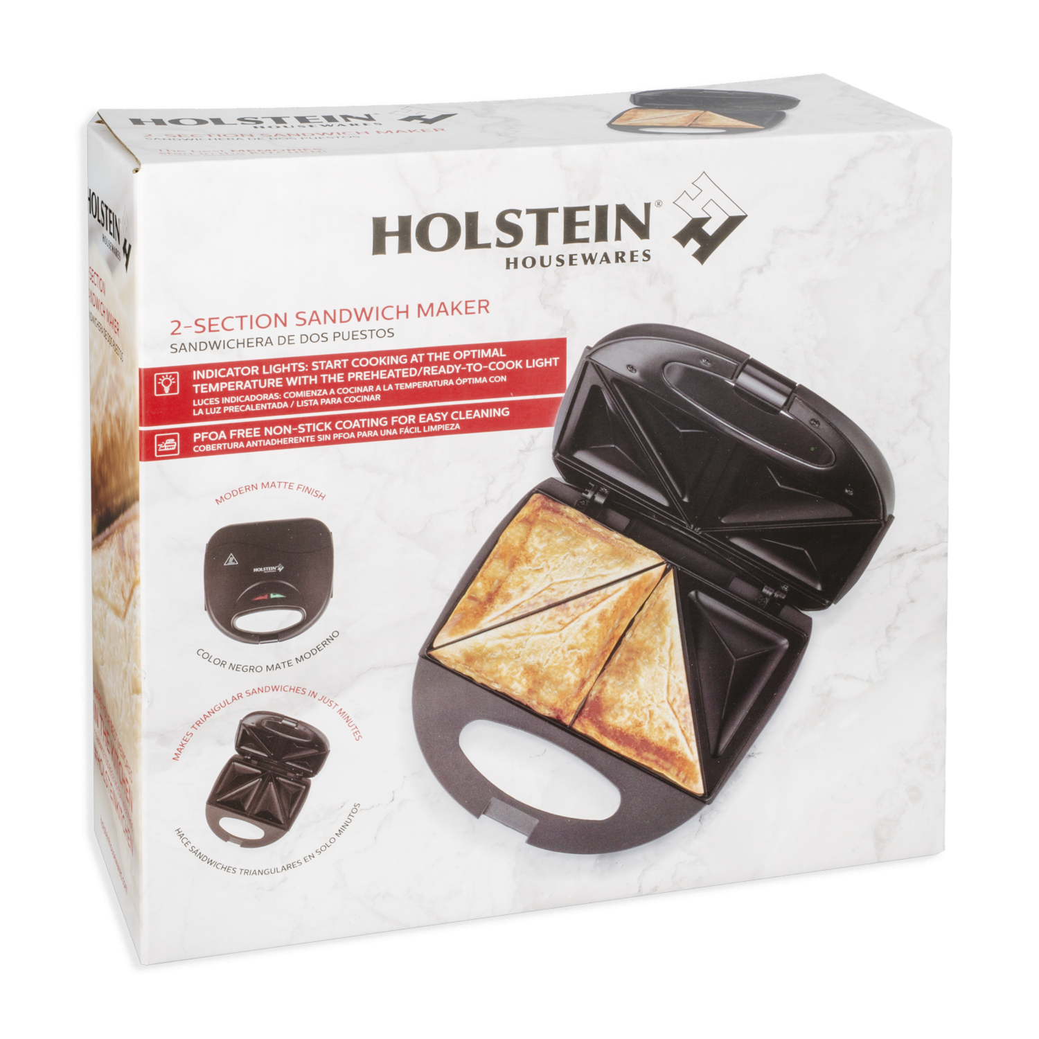 Sandwichera 2 Secciones Modelo: Hh-09176009b HOLSTEIN 110 Watts
