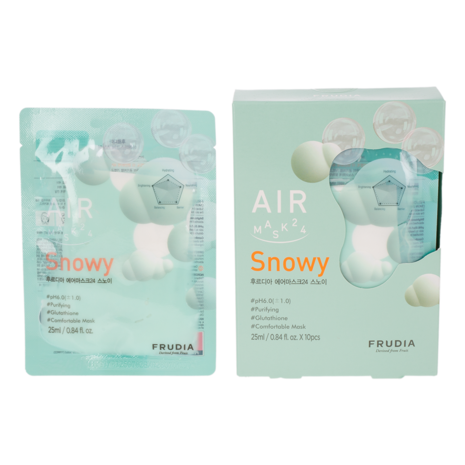 Mascarilla Facial De Aire 24 Nevada FRUDIA 10 X 25 Ml