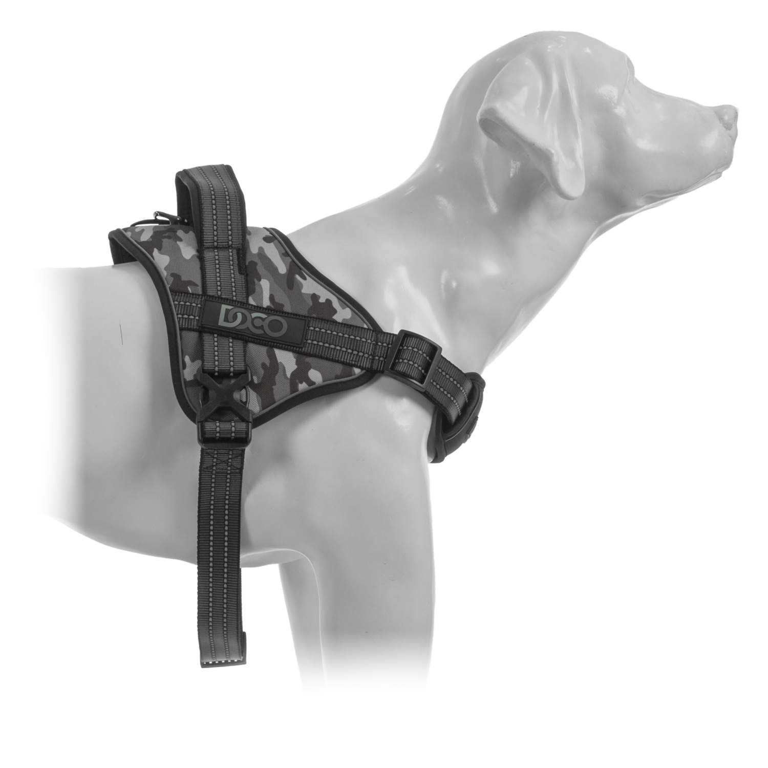 Arnés Para Perro Color Gris DOCO Talla Mediano